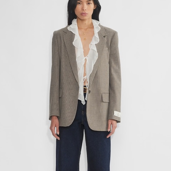 Wilfred x Aritzia “Frenchy” White Ruffle Blouse - Picture 6 of 10